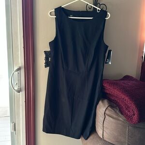 Black sheath dress